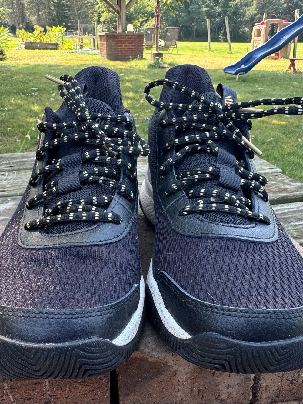 Under Armour Curry Black Gold Basketball Shoes Men’s 8.5 Women’s 10